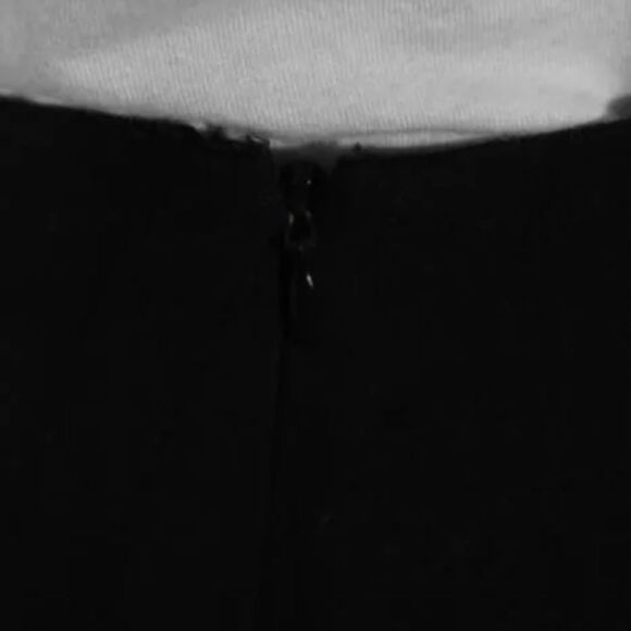 EUC Milly Black Wool High Low Trumpet Skirt 10 - Picture 3 of 7